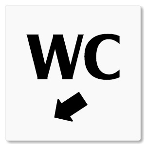 WC vlevo dolů, 80x80mm, bílá, Nevada